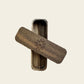 Rechteckige Holz-Box mit Hanf-Blatt Gravur zur Aufbewahrung von Kräutern, Tees und Joints