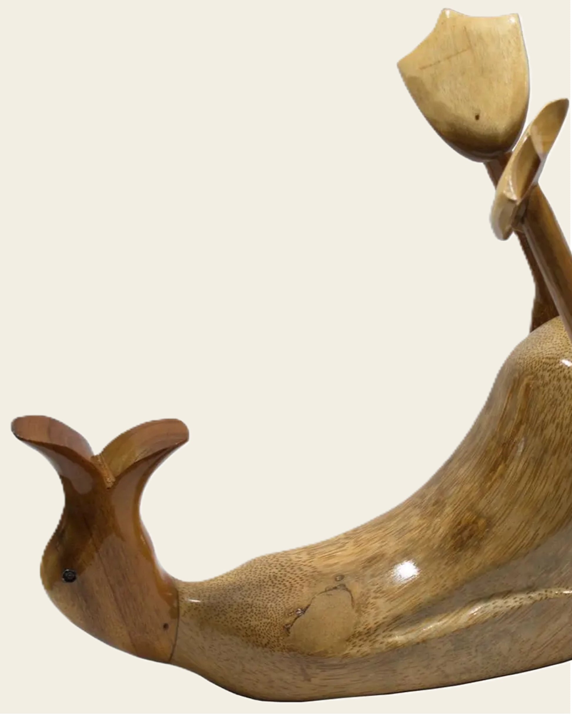 Nahaufnahme eines Weinhalter in Entenform