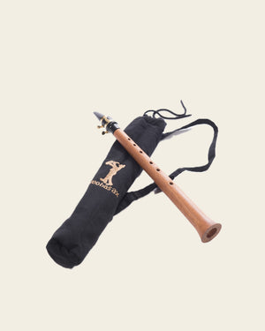 Mini-Saxophon aus Holz mit Alt-Mundstück mit passendem Gig-Bag