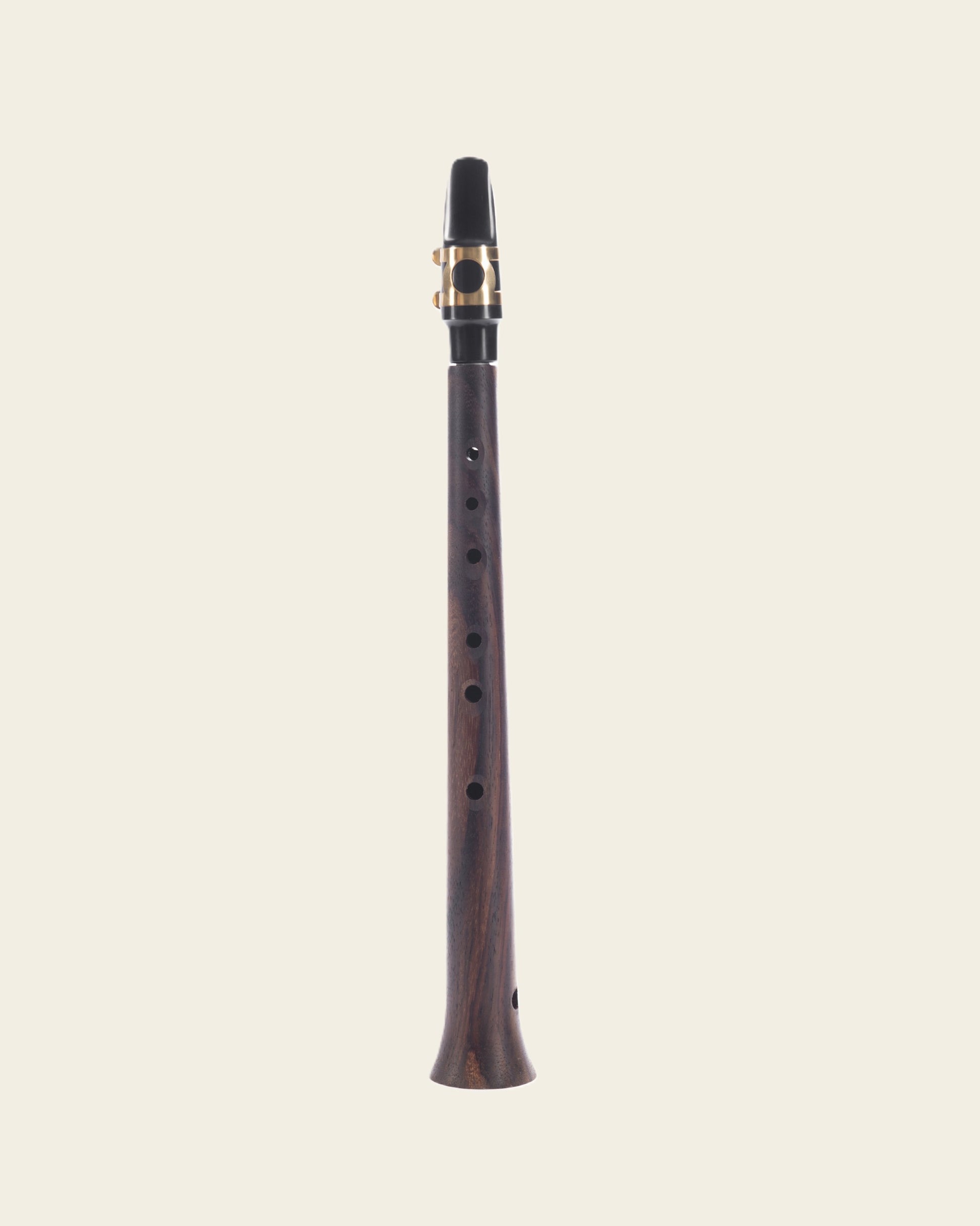 Mini-Saxophon aus Walnuss-Holz mit Alt-Mundstück